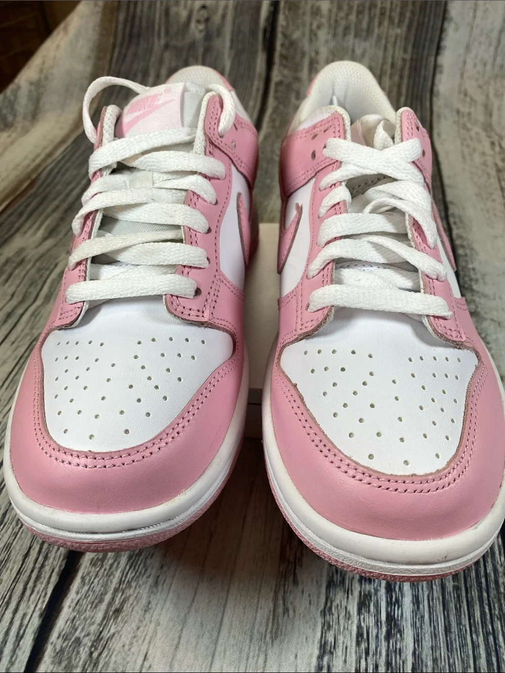 Nike Dunk Low GS Pink White Sneakers Size 4Y / Women’s 5.5
